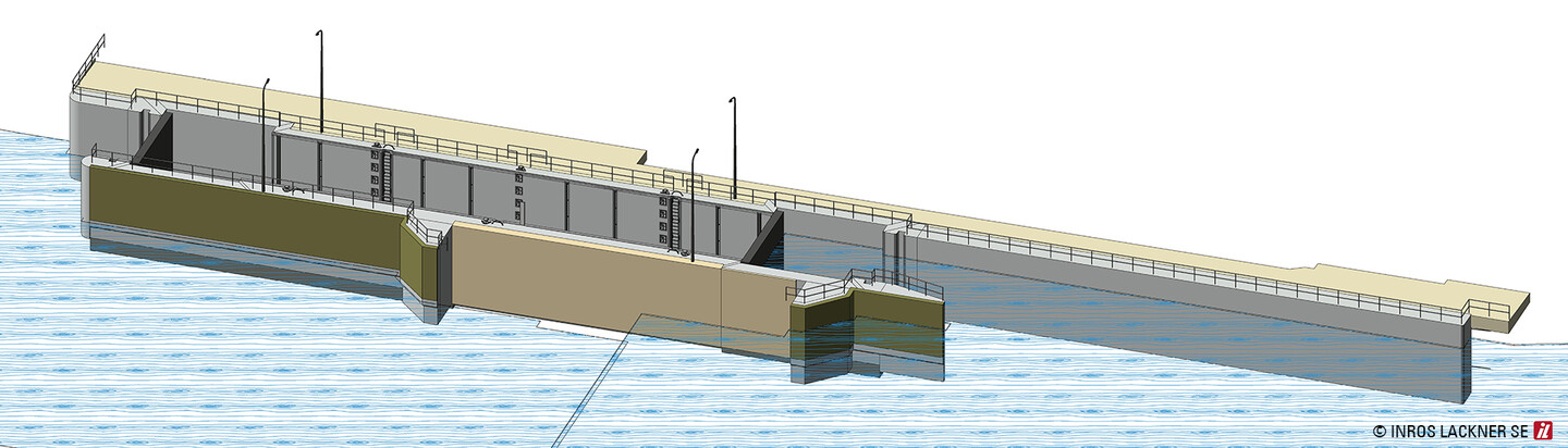 3D model of the Kassel city lock